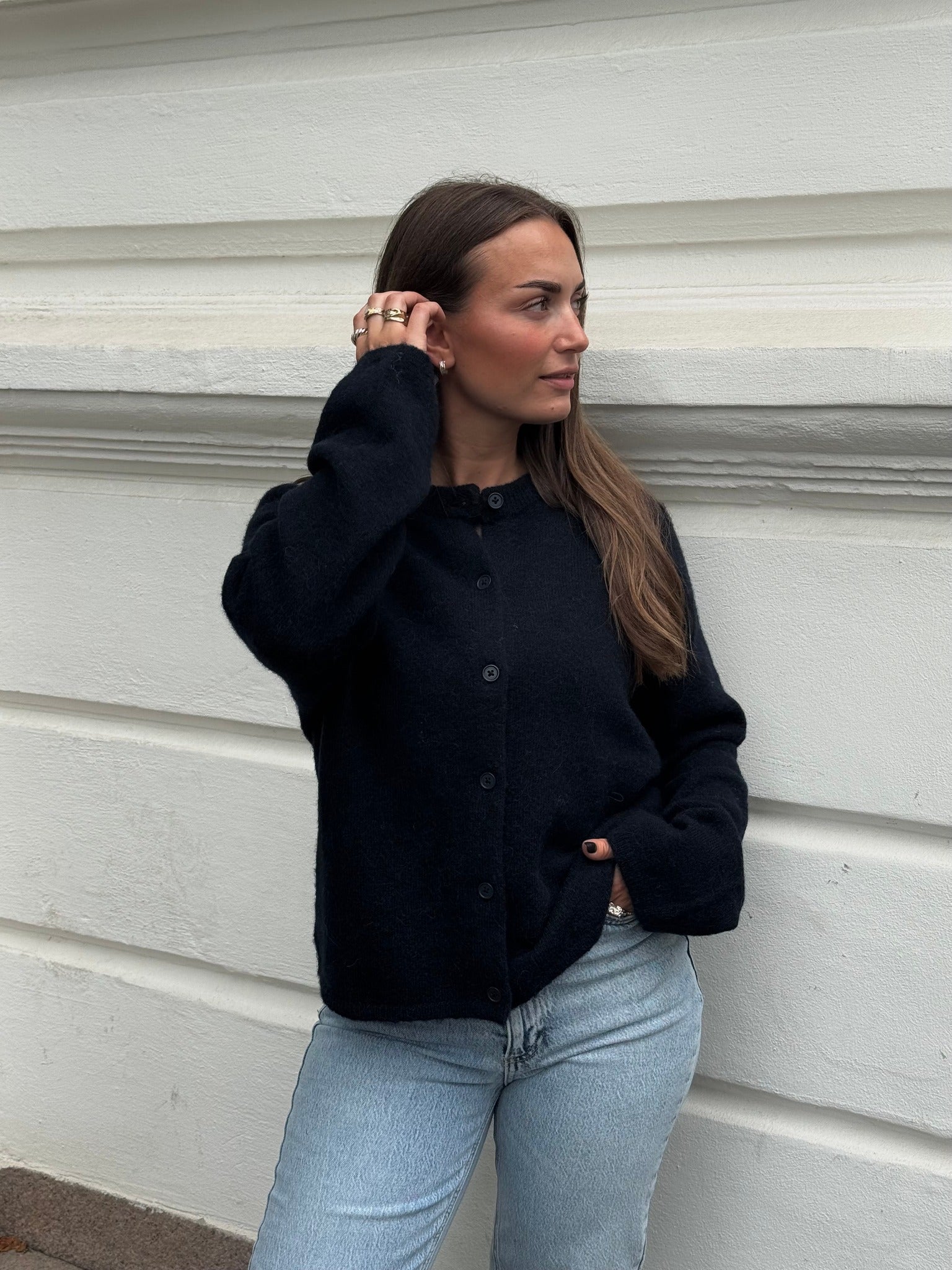 SLFLULU Knit Cardigan - Dark Sapphire